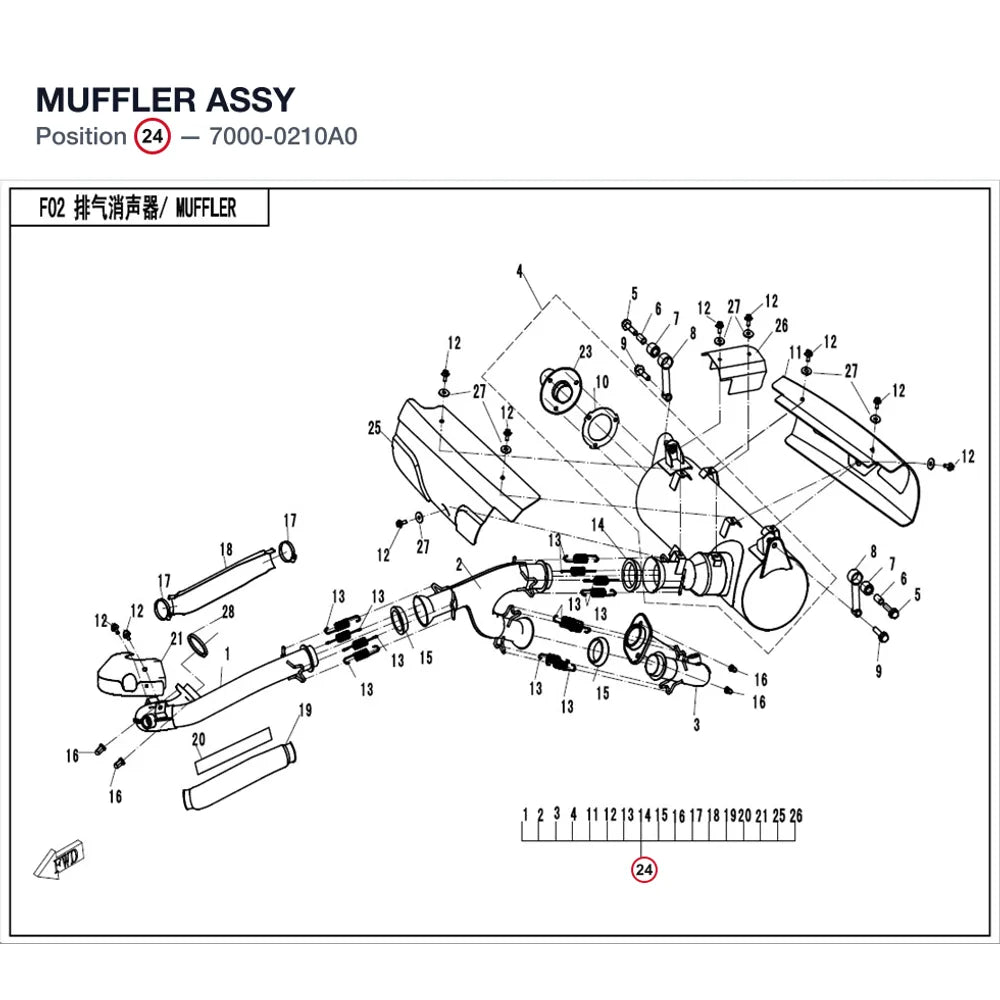 MUFFLER ASSY product image