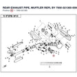 REAR EXHAUST PIPE, MUFFLER REPL BY 7000-021300-00001 product image
