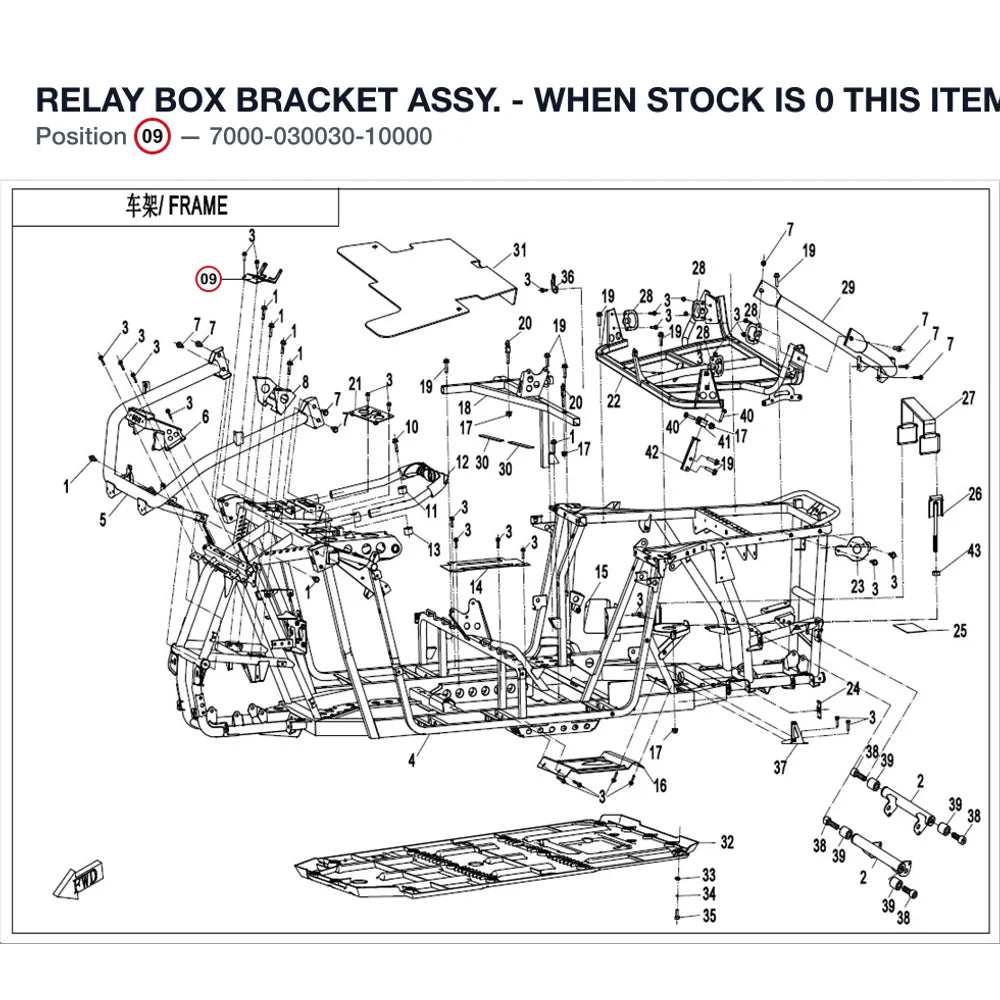 RELAY BOX BRACKET ASSY. - WHEN STOCK IS 0 THIS ITEM IS NO LONGER AVAILABLE product image