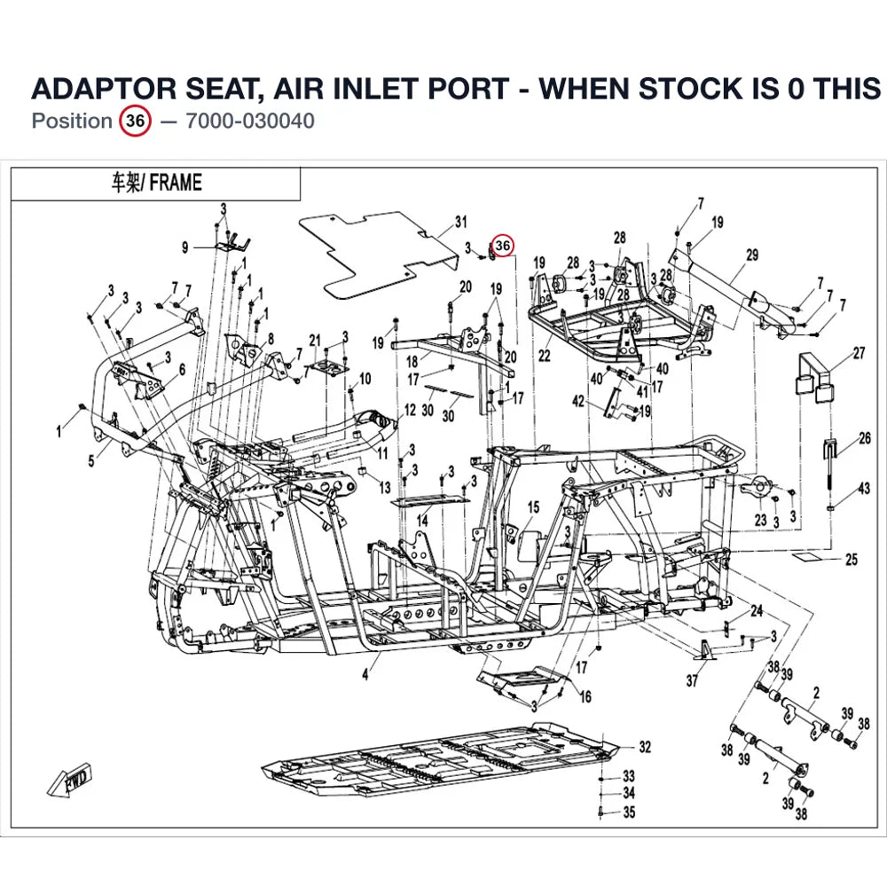 ADAPTOR SEAT, AIR INLET PORT - WHEN STOCK IS 0 THIS ITEM IS NO LONGER AVAILABLE product image