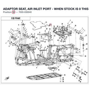 ADAPTOR SEAT, AIR INLET PORT - WHEN STOCK IS 0 THIS ITEM IS NO LONGER AVAILABLE product image