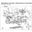REAR PANEL, FUEL TANK - WHEN STOCK IS 0 THIS ITEM IS NO LONGER AVAILABLE product image