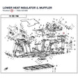 LOWER HEAT INSULATOR 2, MUFFLER product image