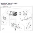 MOUNTING BRACKET, WINCH product image