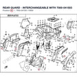 REAR GUARD - INTERCHANGEABLE WITH  7000-041503 product image