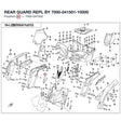 REAR GUARD REPL BY 7000-041501-10000 product image