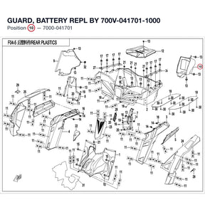 GUARD, BATTERY REPL BY 700V-041701-1000 product image