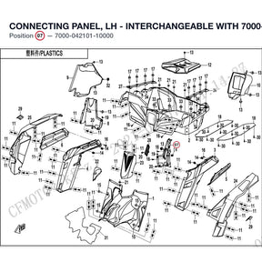 CONNECTING PANEL, LH - INTERCHANGEABLE WITH  7000-000201 product image