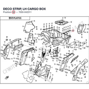 DECO STRIP, LH CARGO BOX product image