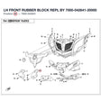 LH FRONT RUBBER BLOCK REPL BY 7000-042641-20000 product image