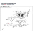 RH FRONT RUBBER BLOCK product image