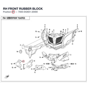RH FRONT RUBBER BLOCK product image
