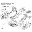 LOWER GUARD, LH SEAT product image