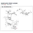 BASE PLATE, FRONT LICENSE product image