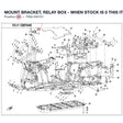 MOUNT BRACKET, RELAY BOX - WHEN STOCK IS 0 THIS ITEM IS NO LONGER AVAILABLE product image