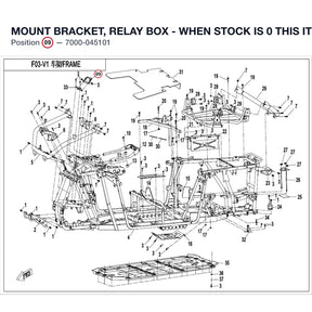 MOUNT BRACKET, RELAY BOX - WHEN STOCK IS 0 THIS ITEM IS NO LONGER AVAILABLE product image