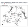 FRONT UPPER SWING ARM, RH product image