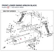 FRONT LOWER SWING ARM,RH product image