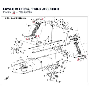 LOWER BUSHING, SHOCK ABSORBER product image