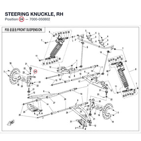 STEERING KNUCKLE, RH product image