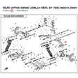 REAR UPPER SWING ARM,LH REPL BY 7000-060310-00001 product image
