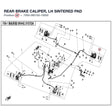 REAR BRAKE CALIPER, LH product image