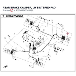 REAR BRAKE CALIPER, LH product image