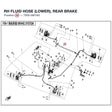 RH FLUID HOSE (LOWER), REAR BRAKE product image