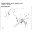 RUBBER SLEEVE, UPPER SLIDING SHAFT product image