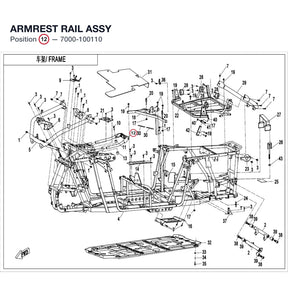 ARMREST RAIL ASSY product image