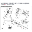 LH STEERING ROD ASSY REPL BY 7000-104100-30000 product image