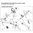 RH STEERING ROD ASSY (From 2021 model) product image