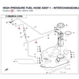 HIGH-PRESSURE FUEL HOSE ASSY 1 - INTERCHANGEABLE WITH  7000-120210 product image