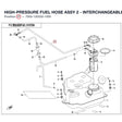 HIGH-PRESSURE FUEL HOSE ASSY 2 - INTERCHANGEABLE WITH  7000-120220 product image