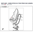 SEAT ASSY - WHEN STOCK IS 0 THIS ITEM IS NO LONGER AVAILABLE product image