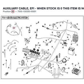 AUXILIARY CABLE, EFI - WHEN STOCK IS 0 THIS ITEM IS NO LONGER AVAILABLE product image