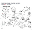 POSITIVE CABLE, STARTER MOTOR product image