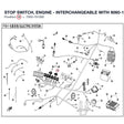 STOP SWITCH, ENGINE - INTERCHANGEABLE WITH  9060-151000 product image