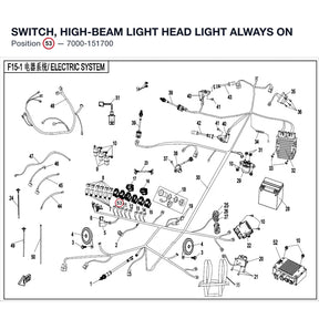 SWITCH, HIGH-BEAM LIGHT product image