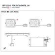 LET1275-2 POLICE LIGHTS, LH product image