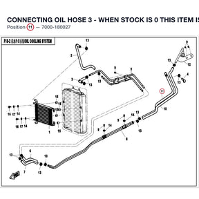 CONNECTING OIL HOSE 3 - WHEN STOCK IS 0 THIS ITEM IS NO LONGER AVAILABLE product image
