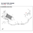 OIL INLET PIPE, ENGINE product image