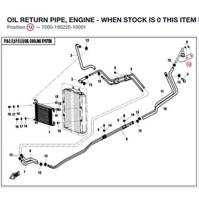 OIL RETURN PIPE, ENGINE - WHEN STOCK IS 0 THIS ITEM IS NO LONGER AVAILABLE product image
