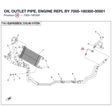 OIL OUTLET PIPE, ENGINE REPL BY 7000-180300-00001 product image