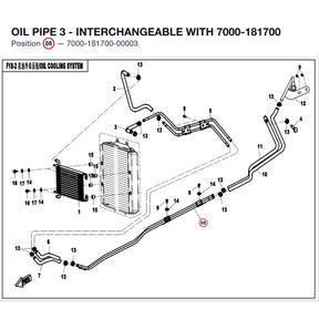 OIL PIPE 3 - INTERCHANGEABLE WITH  7000-181700 product image