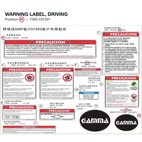 WARNING LABEL, DRIVING product image