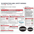 RH INSTRUCTION LABEL, SAFETY WARNING product image