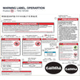 WARNING LABEL, OPERARTION product image