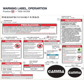WARNING LABEL, OPERARTION product image