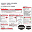 WARNING LABEL, ENGINE OIL product image